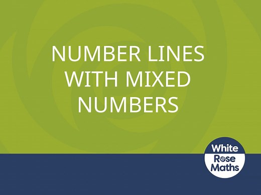 Y4 Spring Block 3 TS4 Number lines with mixed numbers