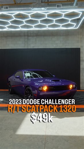 Arizona Elite Motors - Performance & Luxury Car Dealer on Instagram: "🔥 2023 DODGE CHALLENGER SCAT PACK 1320 – $49,995 Rare Plum Crazy Purple • Only 9K Miles • 1320 Drag Package. 1 in ~2,500 Scat Pack 1320s built between 2019–2022 Highlights: • 6.4L HEMI® V8 – 485 HP • Rare Plum Crazy Pearl-Coat Paint • 1320 Drag Package – Launch Assist, Line Lock, TransBrake • Adaptive Damping Suspension • Lightweight Forged Aluminum Wheels • Heated & Ventilated Alcantara®/Nappa Seats • Uconnect 4C w/ 8.4” Tou