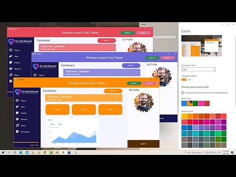 UI - Customizable Theme by Windows Accent Color - C# & WinForms