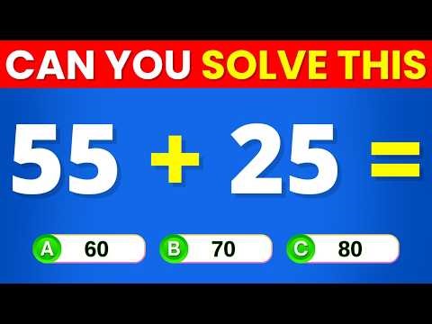 🧠🔥 Can You Solve These Crazy Math Questions? | Ultimate Brain Test ➕➖