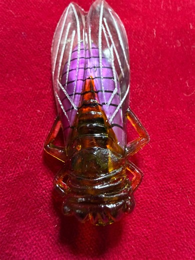 Lucite Bakelite French Cicada Brooch Pin, Purple Metallic Body, Art Nouveau - Etsy