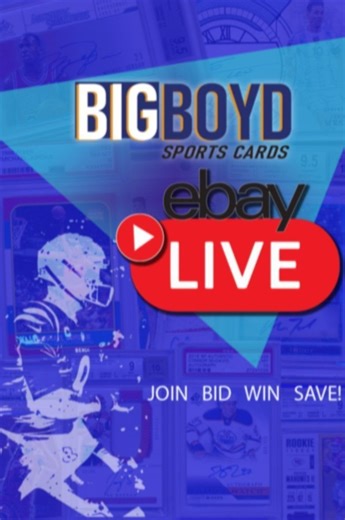 $1 START LIVE AUCTIONS - 3/25 BIGBOYD SPORTS CARDS - SINGLES - AUTOS - MOR | eBay Live Video