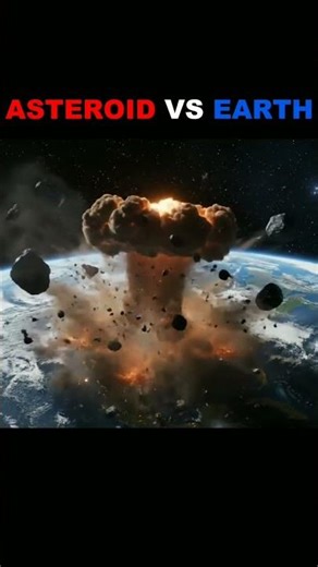 AI Visualizes Asteroid Hitting Earth.