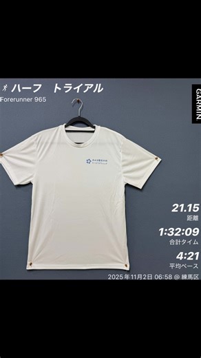 サブ3にはまだ遠い。 フォームを“診る”ように走る。 ピッチ184、ストライド1.23。 まだまだ伸び代だらけ。 #走る整形外科医 #サブ3への道 #ランニング #ortho_runner