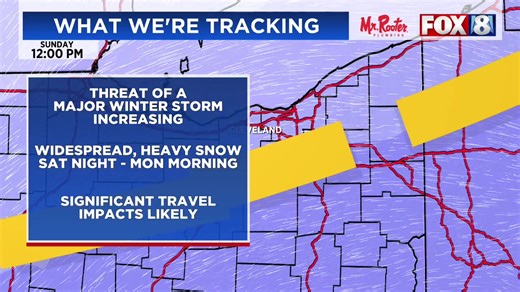 LIVE: We're tracking more dangerously cold temperatures, plus the chance for heavy snow this weekend. FOX 8's Mackenzie Bart is breaking down the timeline: https://fox8.com/weather/ | Fox 8 News