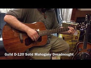 Guild Westerly D-120 All-Solid Mahogany Dreadnought Acoustic Guitar