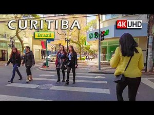 🇧🇷 What Makes Curitiba Different? — Downtown Walk Tour 【 4K UHD 】