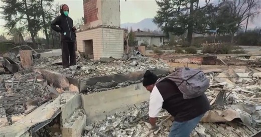 Crews begin to make progress on containment of raging Los Angeles County fires