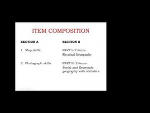 S.4 GEOGRAPHY FACILITATION || ITEM COMPOSITION || MAP SKILLS || PHOTOGRAPHIC INTERPRTATION