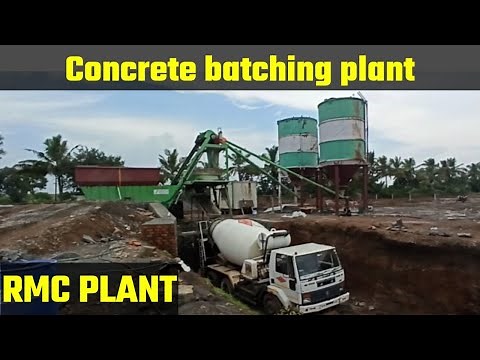 RMC plant process, ready-mix concrete plant ,CONCRETE BATCHING PLANT