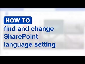 How to change your language settings in SharePoint Online