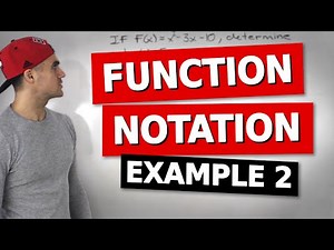 MCR3U (1.2) - Function Notation Example 2 - Grade 11 Functions