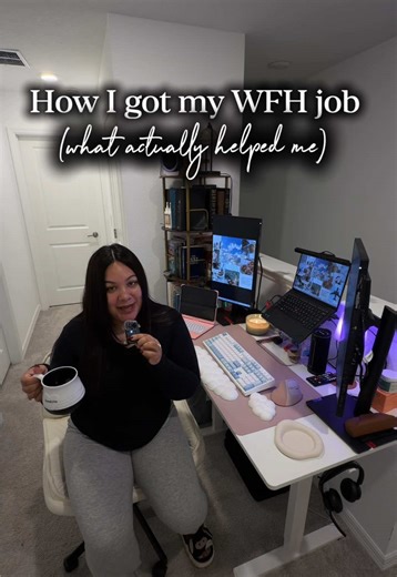 I get asked this a lot, so I wanted to share what actually helped me 🤍 No gatekeeping, no recruiting — just my experience. If you’re in that season right now, don’t give up 🫰🏼 #wfhwithsarai #wfh #remotework #workfromhome #productivity