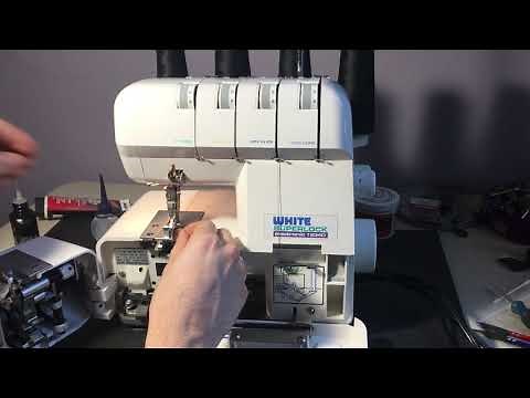 How to Thread a White Superlock 1934D Serger/Overlocker Sewing Machine