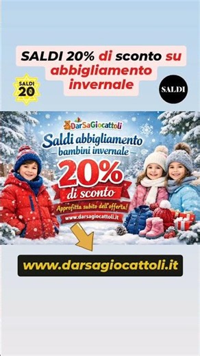 Saldi 20% Di Sconto Su Abbigliamento Invernale - DarSaGiocattoli