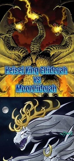 Heisei King Ghidorah vs Moonhidorah