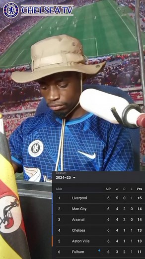 Chelsea F.C. Top Four Standing in EPL Table