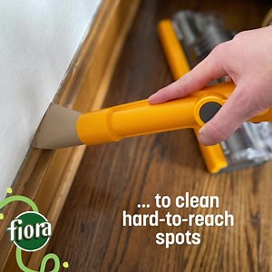 FIORA® Spring Cleaning Pro Tip: Putting a toilet paper tube at the end of your vacuum hose gives you flexibility and more precise suction for those hard-to-reach spots around the house. | FIORA Brand