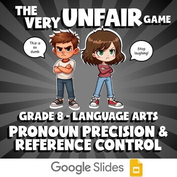 Pronoun Precision & Reference Control VERY UNFAIR GAME - Grade 8 ELA Review