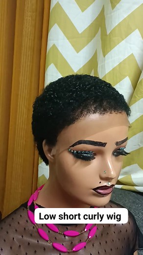 #custommade #short #afro #wigs low curly wig 2500ksh | Matara Ivy Kwamboka