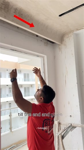 Hemant and Vinay Ahuja on Instagram: "Every single detail matters ✨ At this project, the client wanted a seamless ceiling finish — so we extended the false ceiling right up to the window and gave it a gentle curve to form the pelmet for curtains. Sleek designs , modern design , decor , pelmet , decor , tips and tricks #design #trend #ceilingdesign #interiortips #interiordesign"