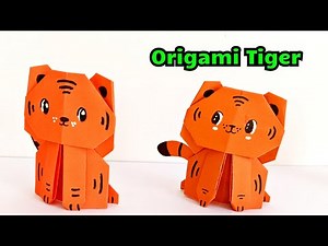 Origami Paper Tiger | How to make paper tiger