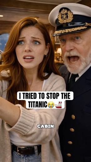 i swear i tried everything… they didn’t take me seriously 😭🚢 #titanic #history #timetravel #short