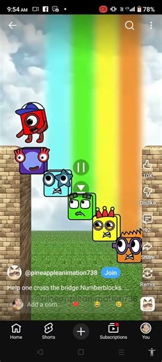 Help one cross the bridge Numberblocks OC Sprunki