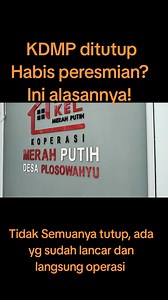KDMP Ditutup Sementara Setelah Peresmian: Alasan & Penjelasan