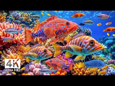 The Best 4K Aquarium – Majestic Sea Creatures & Bright Coral Fish with Relaxing Tank Audio