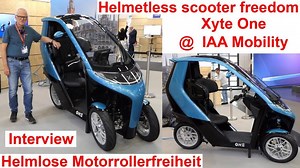 Elektromotorroller Xyte One für helmlose Freiheit @ IAA Mobility 2025 – Interview mit Firmengründer | XYTE mobility