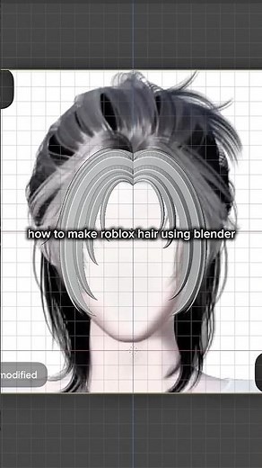 how to make your own roblox hair using blender. #roblox #robloxugc #rblx