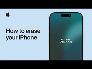 How to erase your iPhone | Apple Support