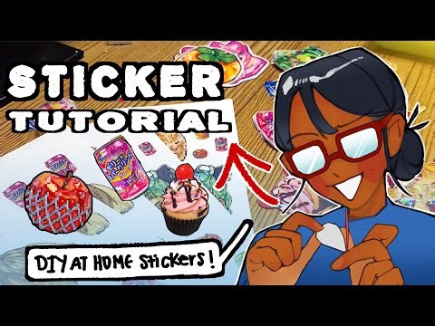 HOW TO MAKE STICKERS AT HOME✨