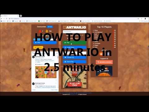 How to play ANTWAR.IO in less than 2 Minutes!