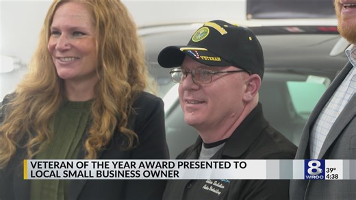 Local business owner honored with Veteran of the Year award
