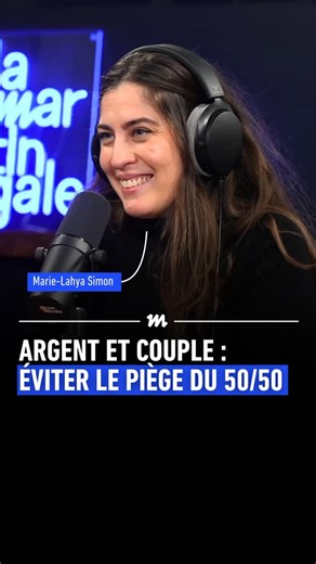 La Martingale on Instagram: "Argent et couple : éviter le piège du 50/50 #298 - Argent et couple : le piège du 50/50 - Marie-Lahya Simon L'argent est le dernier grand tabou du couple. Apprenez à aborder sereinement ce sujet, à choisir le bon contrat de mariage et à organiser vos finances de manière juste, quel que soit l’écart de revenus. marie_lahya Simon est la fondatrice d’@a.parts.egales, un média dédié à briser le tabou de l’argent dans l’intimité. Au micro de @mattintouch, elle nous partag