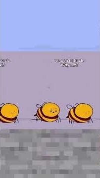 Bees only attack harmless people... (ilike_coconutmilk) #animation #minecraft
