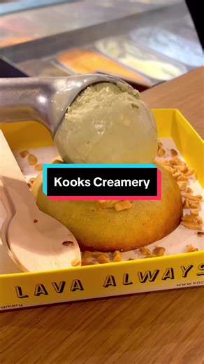 Delicious Oozy Lava Cookies at Kooks Creamery