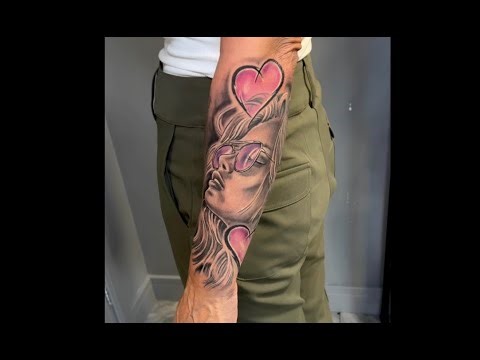 Coolest grandmum with tattoos, start of a sleeve