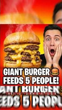 Giant Burger Making 🍔 | Oversized Food Challenge