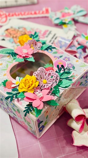 Jenn Cascell on Instagram: "💕 February Release Scrap Diva Designs💕 Sharing a sweet project from the brand new February Release over at Scrap Diva Designs! This adorable Heart Shaped Box Die Set is seriously the perfect piece for Valentine’s Day gifting, keepsakes, or happy mail. I decorated the top with layered florals and foliage for lots of dimension and springy vibes. 🌸✨ Inside the box you’ll find bows made with the NEW Triple Loop Bow Die Set — and I’m so excited to say I designed this on