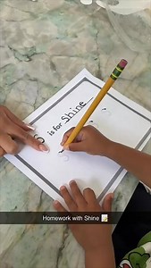 Homework with Shine📝 | Shine baby Roberts