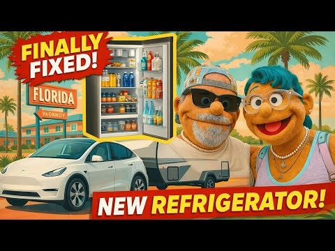 After 4 Months… Our LIV Travel Trailer Finally Gets a NEW Refrigerator!