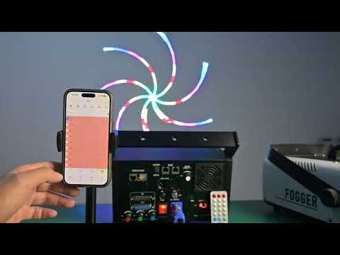Android/iOS Phone APP RGB Animation Projector Laser Light ILDA DMX Party DJ Show Stage Lighting