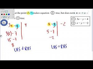 Math 10 Combined: Lesson 8.1 → Solving Linear Systems Graphically