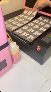 1.1K views · 98 reactions | I'm love that I can print my own branding tags for clothing. Hang tags have never been my thing - I think they're a waste of money. I've always used branding tags for our clothing. Should I start offering them wholesale to my fellow shop babes? Contact Jerome @haolicprinter for info on this printer if you want to print in house . . . #dtfprinting #brandtags #dtftransfers #clothingtags #pinkaesthetic | Shescraftyaf | Facebook