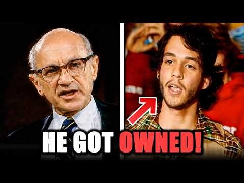 A Liberal Tried To Trap Milton Friedman With One Question And Got DESTROYED