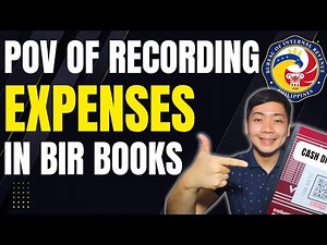 POV ng CPA doing Manual BOOKKEEPING - How to Record EXPENSES in BIR BOOKS | Cash Disbursements Book