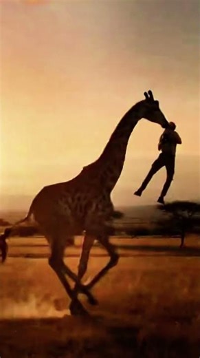 Tourists Scream as Giraffe Carries Man Away—Unbelievable Footage!